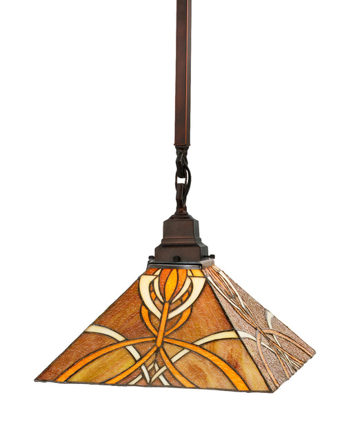 Meyda Tiffany - 49145 - One Light Pendant - Glasgow Bungalow - Xaia Ha Beige