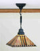 Meyda Tiffany - 49156 - One Light Pendant - Prairie Corn - Craftsman Brown,Nickel