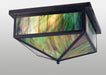 Meyda Tiffany - 50034 - Four Light Flushmount - Craftsman - Craftsman Brown