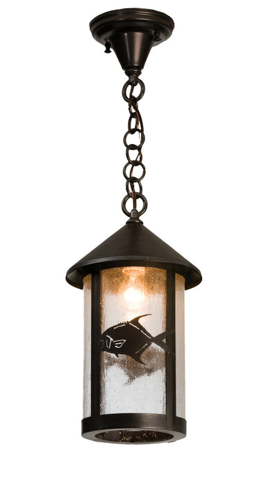 Meyda Tiffany - 50119 - One Light Pendant - Permit Fish - Craftsman Brown