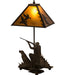 Meyda Tiffany - 50402 - Two Light Table Lamp - Duck Hunter - Antique Copper