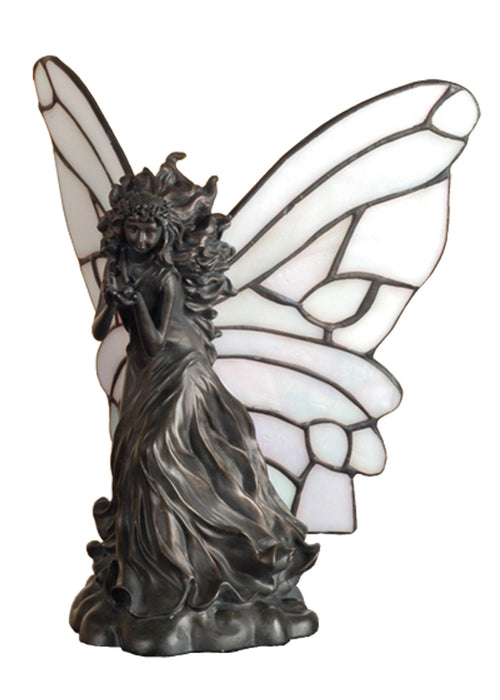 Meyda Tiffany - 50428 - One Light Accent Lamp - Fairy Holding Ladybug - Nickel