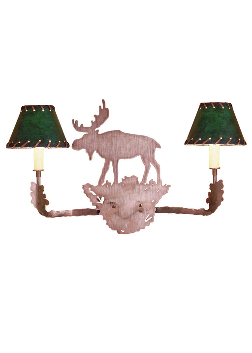 Meyda Tiffany - 50616 - Two Light Wall Sconce - Moose - Antique Copper