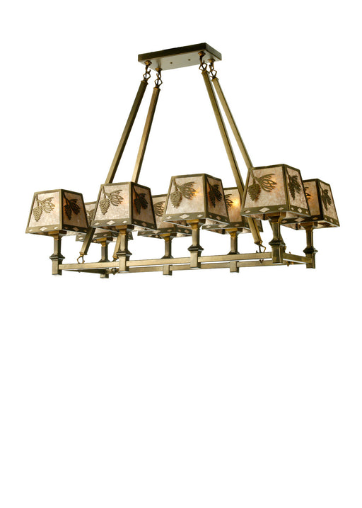 Meyda Tiffany - 50837 - Eight Light Chandelier - Balsam Pine - Antique Copper