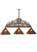 Meyda Tiffany - 51347 - Three Light Island Pendant - Mountain Pine - Antique Copper