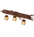 Meyda Tiffany - 52385 - Three Light Wall Sconce - Pine Branch - Rust
