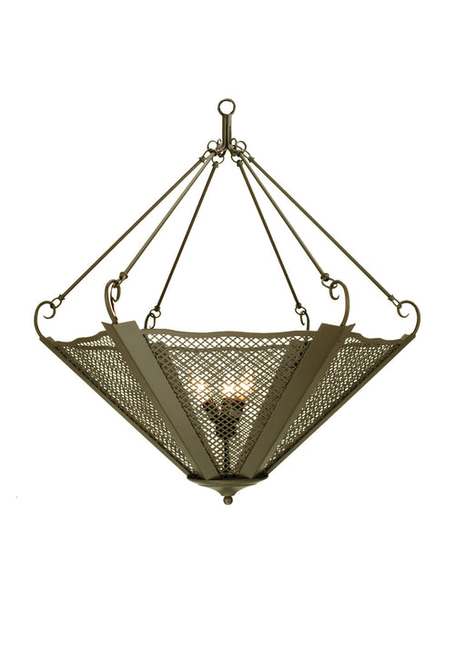 Meyda Tiffany - 65144 - Three Light Inverted Pendant - Umbrella - Timeless Bronze