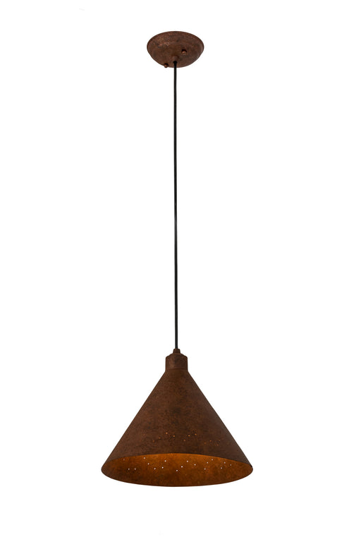 Meyda Tiffany - 65862 - One Light Pendant - Cone - Rust