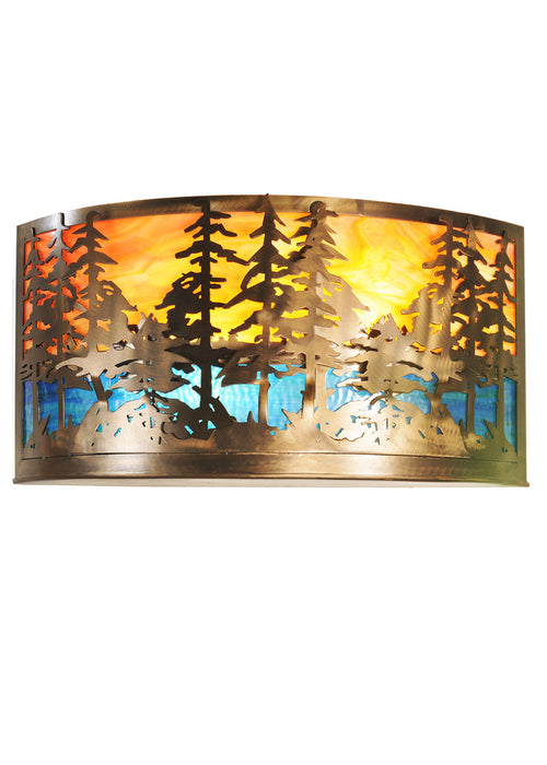 Meyda Tiffany - 66935 - Two Light Wall Sconce - Tall Pines - Antique Copper