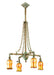 Meyda Tiffany - 67330 - Four Light Chandelier - Craftsman - Vintage Copper,Verdigris