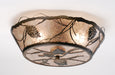 Meyda Tiffany - 67400 - Two Light Flushmount - Whispering Pines - Antique Copper