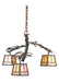 Meyda Tiffany - 67905 - Three Light Chandelier - Pine Branch - Rust,Wrought Iron