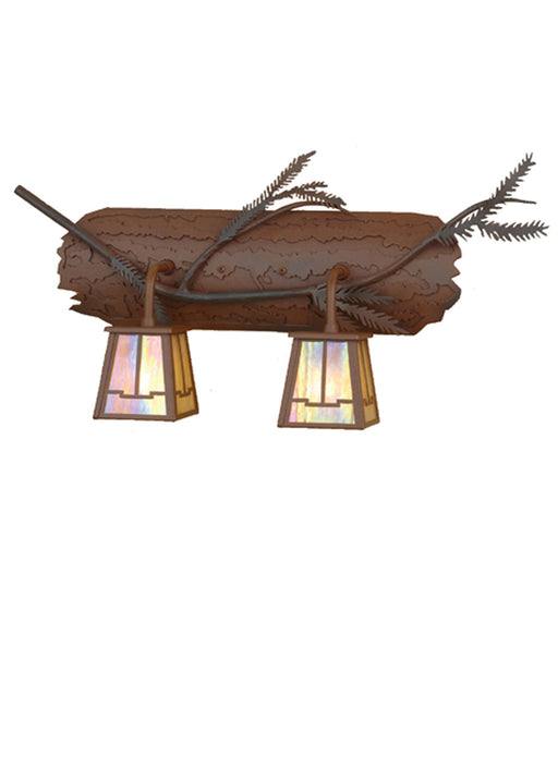 Meyda Tiffany - 67909 - Two Light Vanity - Pine Branch - Rust,Wrought Iron