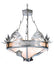 Meyda Tiffany - 68070 - Four Light Inverted Pendant - Catch Of The Day - Steel