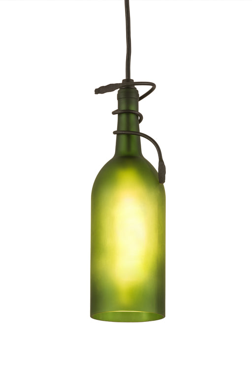 Meyda Tiffany - 71191 - One Light Mini Pendant - Tuscan Vineyard - Green Sandblasted