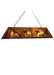 Meyda Tiffany - 81741 - Nine Light Oblong Pendant - Ducks In Flight - Antique Copper