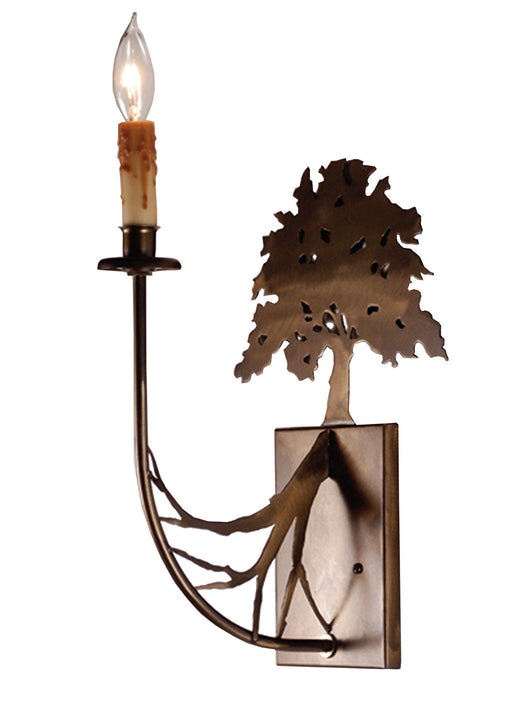 Meyda Tiffany - 82157 - One Light Wall Sconce - Oak Tree - Antique Copper