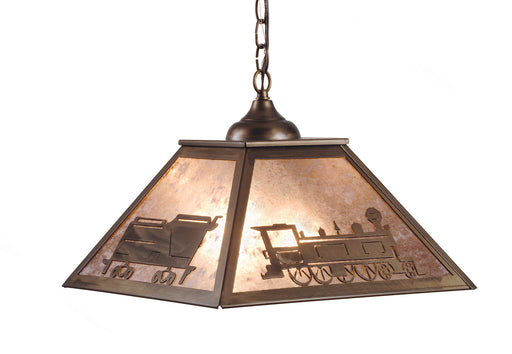 Meyda Tiffany - 98688 - Two Light Pendant - Train - Antique Copper