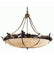 Meyda Tiffany - 98967 - Six Light Inverted Pendant - Greenbriar Oak - Antique Copper