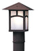 Arroyo - EP-7AF-RB - One Light Post Mount - Evergreen - Rustic Brown