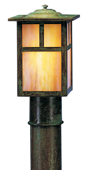 Arroyo - MP-6TGW-VP - One Light Outdoor Post Lamp - Mission - Verdigris Patina