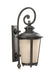 Generation Lighting - 88243-780 - One Light Outdoor Wall Lantern - Cape May - Burled Iron