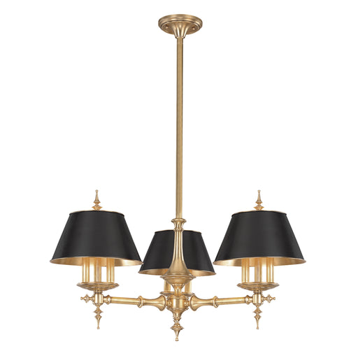 Hudson Valley - 9523-AGB - Nine Light Chandelier - Cheshire - Aged Brass
