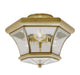 Livex Lighting - 4083-01 - Three Light Ceiling Mount - Monterey - Antique Brass