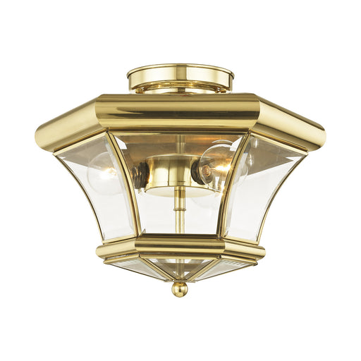 Livex Lighting 2051-04 Monterey 1 Light Outdoor Black Finish Solid Brass Wall...