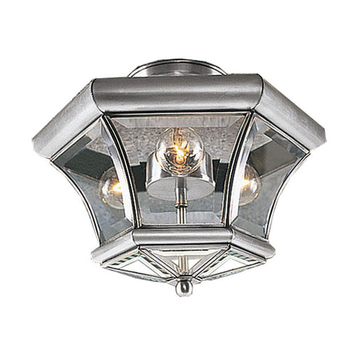 Livex Lighting - 4083-91 - Three Light Ceiling Mount - Monterey - Brushed Nickel