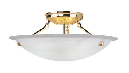Livex Lighting - 4274-02 - Three Light Ceiling Mount - Oasis - Polished Brass