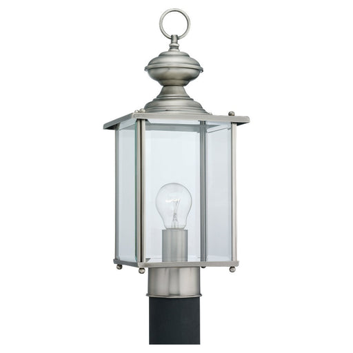 Generation Lighting - 8257-965 - One Light Outdoor Post Lantern - Jamestowne - Antique Brushed Nickel