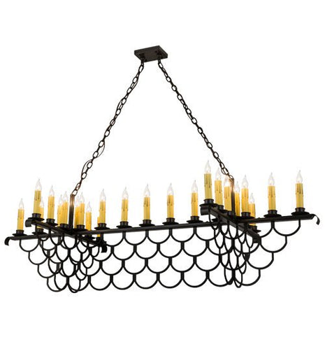 23 Light Oblong Chandelier