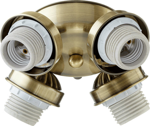 Quorum - 2401-804 - LED Fan Light Kit - Fitters Antique Brass - Antique Brass