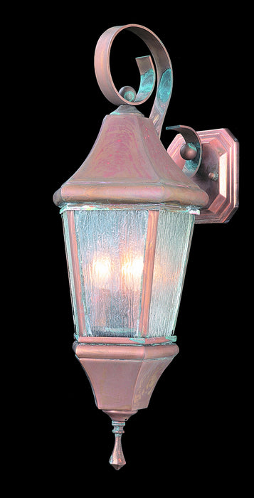 Framburg - 8740 RC - Three Light Exterior Wall Mount - Normandy - Raw Copper