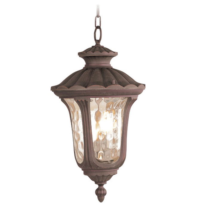 Livex Lighting - 7658-58 - Three Light Outdoor Pendant - Oxford - Imperial Bronze