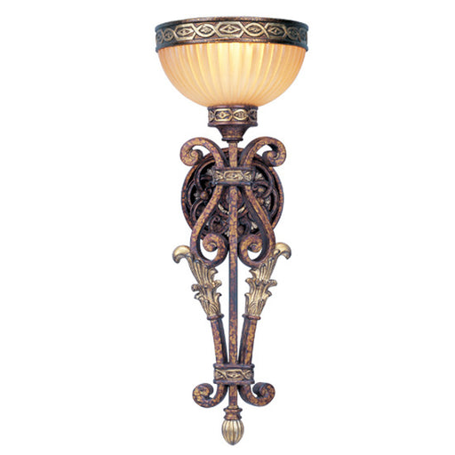 Livex Lighting - 8521-64 - One Light Wall Sconce - Seville - Palacial Bronze w/ Gilded Accents