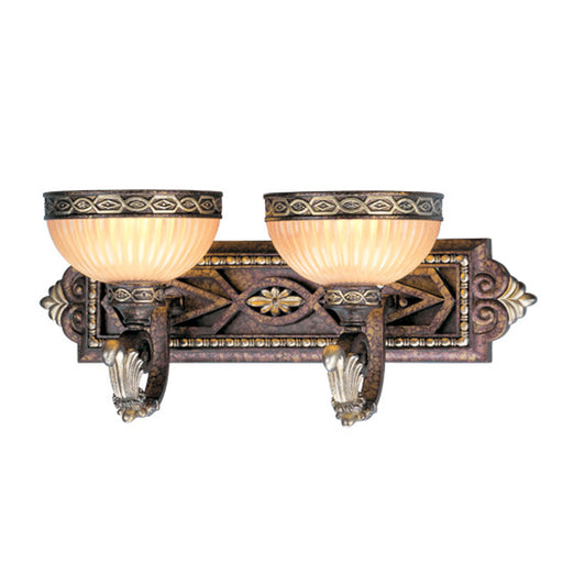 Livex Lighting - 8532-64 - Two Light Bath Vanity - Seville - Palacial Bronze w/ Gilded Accents