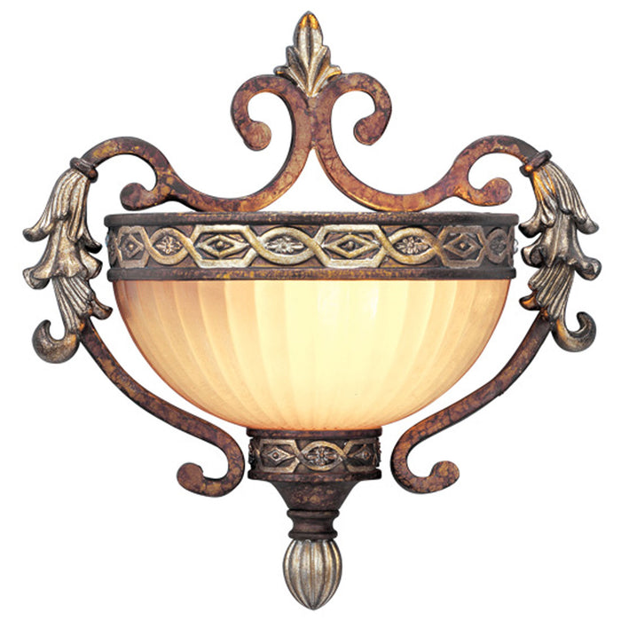 Livex Lighting - 8540-64 - One Light Wall Sconce - Seville - Palacial Bronze w/ Gilded Accents