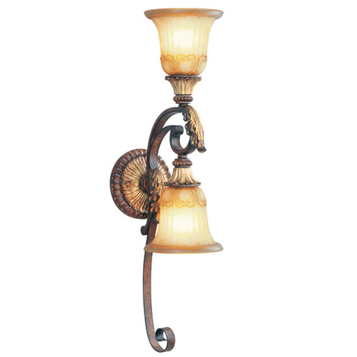 Livex Lighting - 8572-63 - Two Light Wall Sconce - Villa Verona - Verona Bronze w/ Aged Gold Leaf Accents