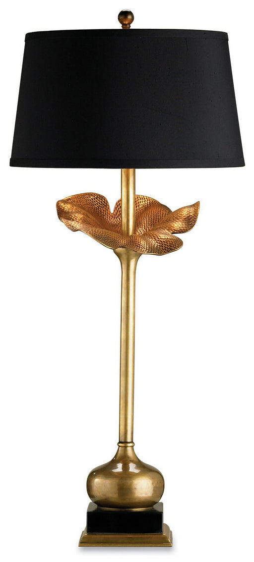 Currey and Company - 6240 - One Light Table Lamp - Metamorphosis - Antique Brass