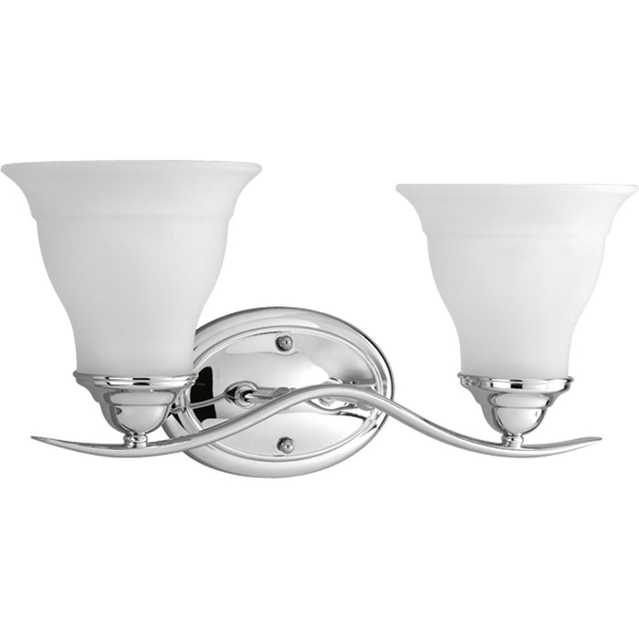 Progress Lighting - P3191-15 - Two Light Bath - Trinity - Polished Chrome