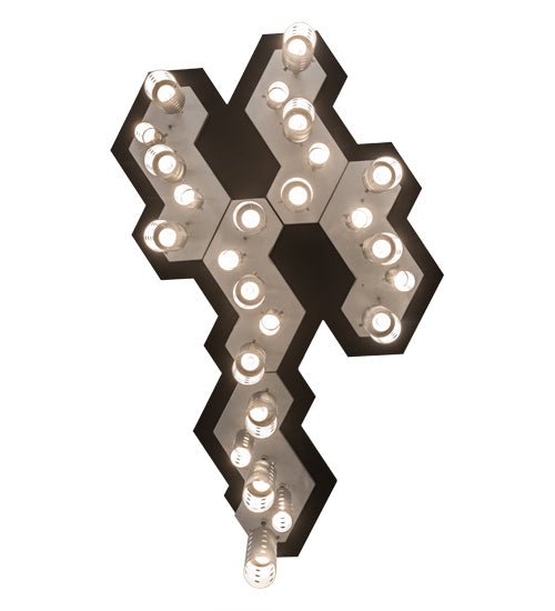25 Light Oblong Pendant - Lighting Design Store