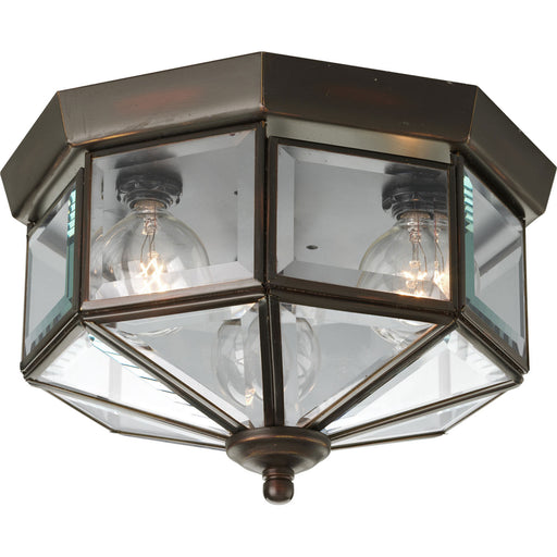Progress Lighting - P5788-20 - Three Light Close-to-Ceiling - Beveled Glass - Antique Bronze