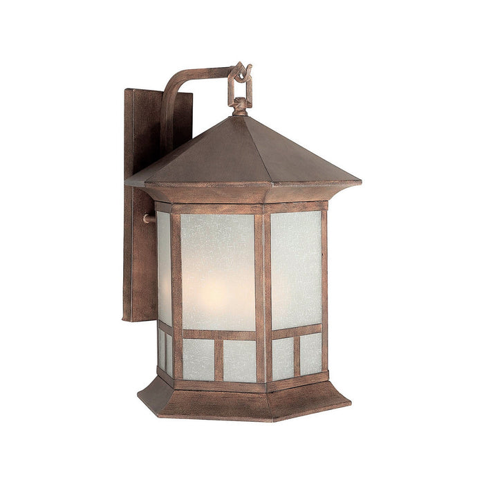 Forte - 1038-04-41 - Four Light Outdoor Lantern - Family Number 13 - Rustic Sienna