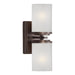 Forte - 2424-02-32 - Two Light Wall Bracket - Family Number 241 Antique Bronze - Antique Bronze