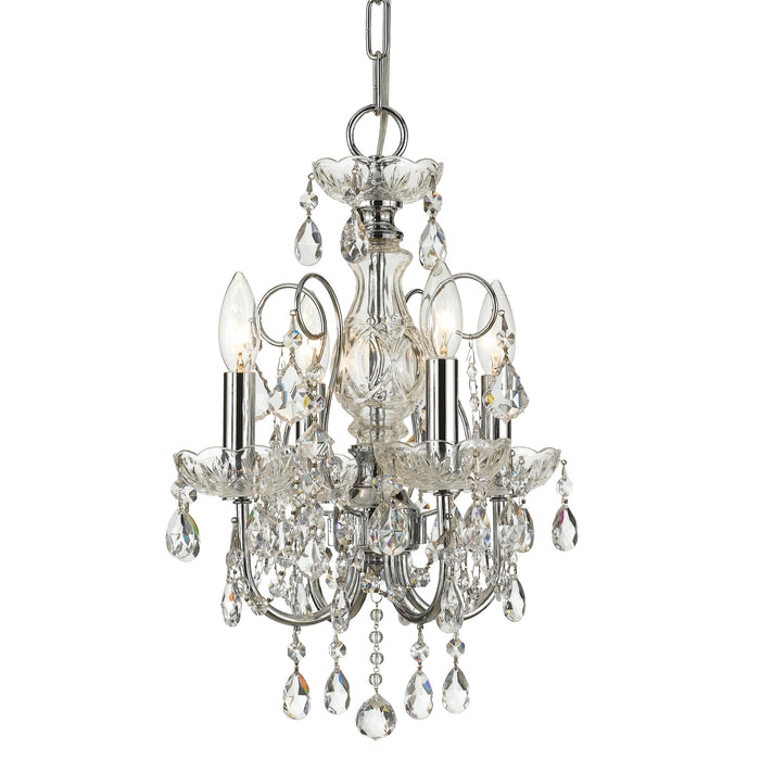 Crystorama - 3224-CH-CL-SAQ - Four Light Mini Chandelier - Imperial - Polished Chrome