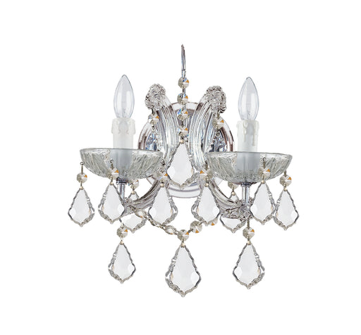 Crystorama - 4472-CH-CL-S - Two Light Wall Mount - Maria Theresa - Polished Chrome