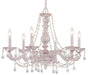 Crystorama - 5026-AW-CL-SAQ - Six Light Chandelier - Paris Market - Antique White