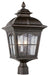 Trans Globe Imports - 5422 AR - Three Light Postmount Lantern - Briarwood - Antique Rust